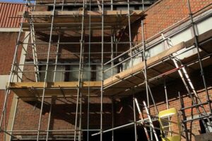 Roof Access Scaffolding Installed for Safe Worker Access