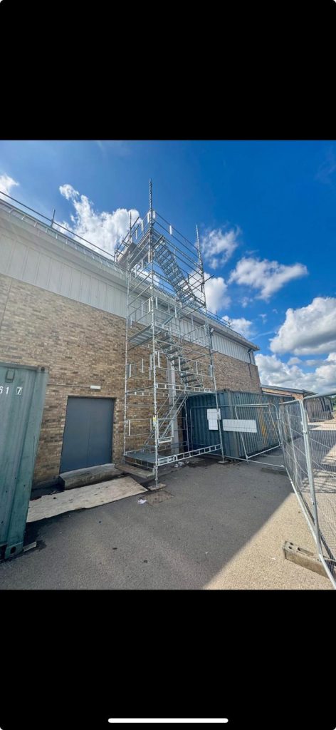 Temporary Staircase & Access Scaffolding 10 svg+xml;charset=utf